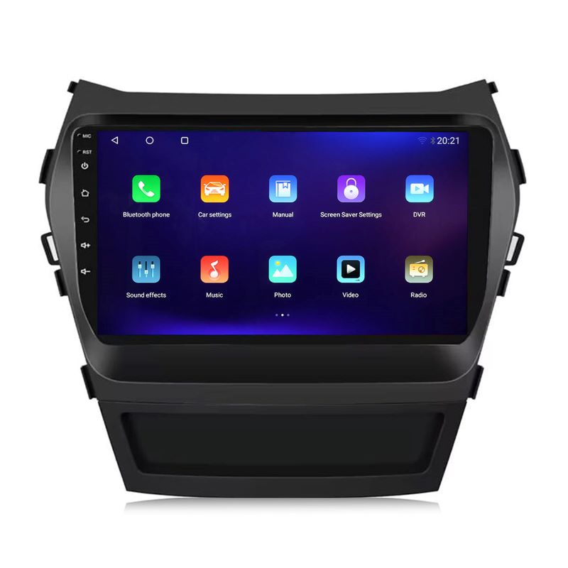 10 inch Android 13 Touchscreen Apple Carplay Android Auto Mirrorlink Bluetooth GPS Navigation For 2013-2017 Hyundai Santa Fe