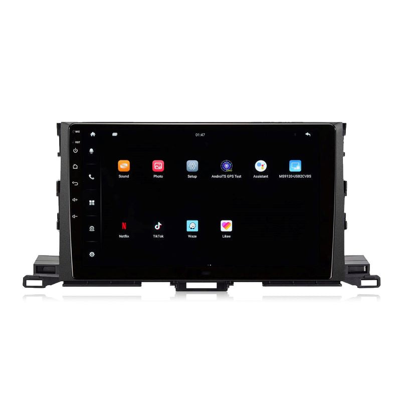 Für 2015-2018 Toyota Highlander 10 Zoll Touchscreen Android 13 Qualcomm Autoradio Apple Carplay Android Auto Mirrorlink GPS Navigation
