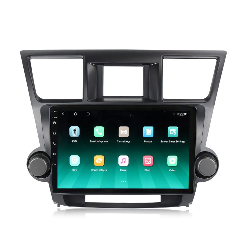 Für 2009-2013 Toyota Highlander 10 Zoll Touchscreen Android 13 Qualcomm Autoradio Apple Carplay Android Auto Wifi GPS Navigation