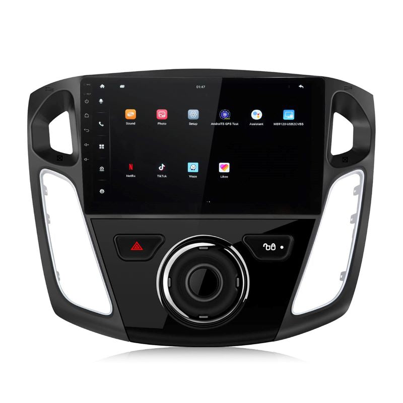 9 inch Touchscreen Android 13 Qualcomm Car Radio Apple Carplay Android Auto Mirrorlink GPS Navigation For 2012-2017 Ford Focus