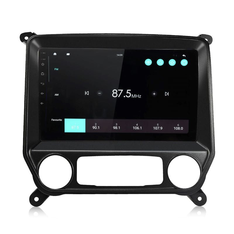 10 inch Touchscreen Android 13 Qualcomm Car Radio Apple Carplay Android Auto Mirrorlink GPS Navigation For 2014-2019 Chevrolet Silverado GMC Sierra