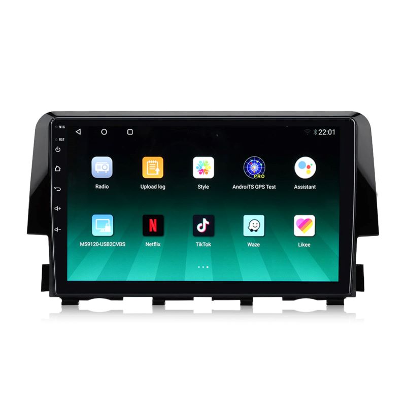 Für 2016-2020 Honda Civic 9 Zoll Touchscreen Android 13 Qualcomm Autoradio Apple Carplay Android Auto Mirrorlink GPS Navigation