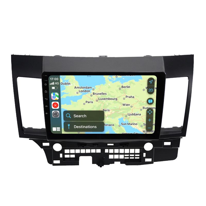 10 inch Android 13 Touchscreen Apple Carplay Android Auto Mirrorlink Bluetooth GPS Navigation For 2008-2017 Mitsubishi Lancer