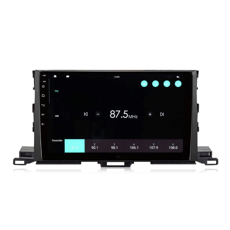 Für 2015-2018 Toyota Highlander 10 Zoll Touchscreen Android 13 Qualcomm Autoradio Apple Carplay Android Auto Mirrorlink GPS Navigation