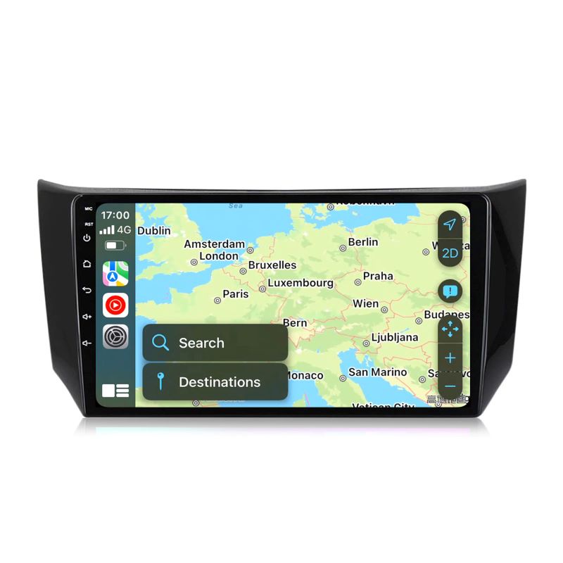10 inch Android 13 Touchscreen Apple Carplay Android Auto Mirrorlink Bluetooth GPS Navigation For 2012-2017 Nissan Sylphy