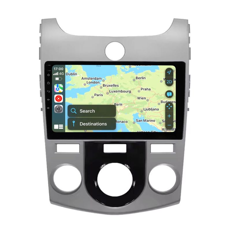 9 inch Android 13 Touchscreen Apple Carplay Android Auto Mirrorlink Bluetooth GPS Navigation For 2009-2012 Kia Forte