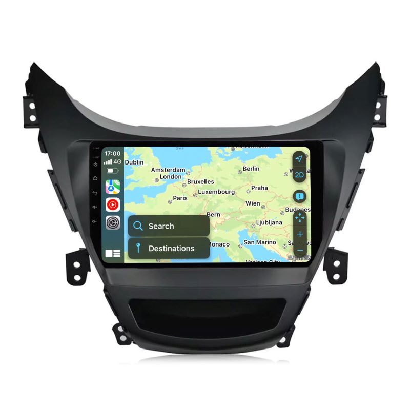 9 inch Android 13 Touchscreen Apple Carplay Android Auto Mirrorlink Bluetooth GPS Navigation For 2011-2013 Hyundai Elantra
