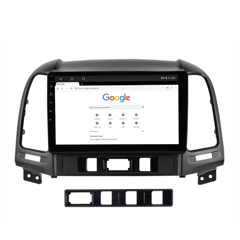 9 inch Android 13 Touchscreen Apple Carplay Android Auto Mirrorlink Bluetooth GPS Navigation For 2006-2012 Hyundai Santa Fe