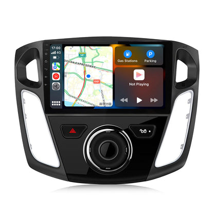 9 inch Touchscreen Android 13 Qualcomm Car Radio Apple Carplay Android Auto Mirrorlink GPS Navigation For 2012-2017 Ford Focus