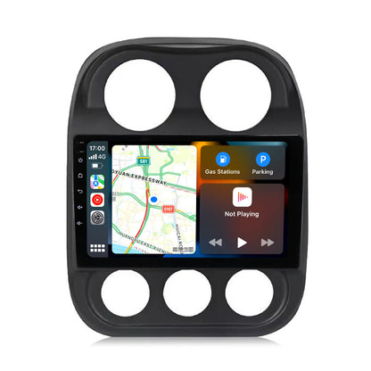 Für 2009-2016 Jeep Compass 10 Zoll Touchscreen Android 13 Qualcomm Autoradio Apple Carplay Android Auto Wifi GPS Navigation