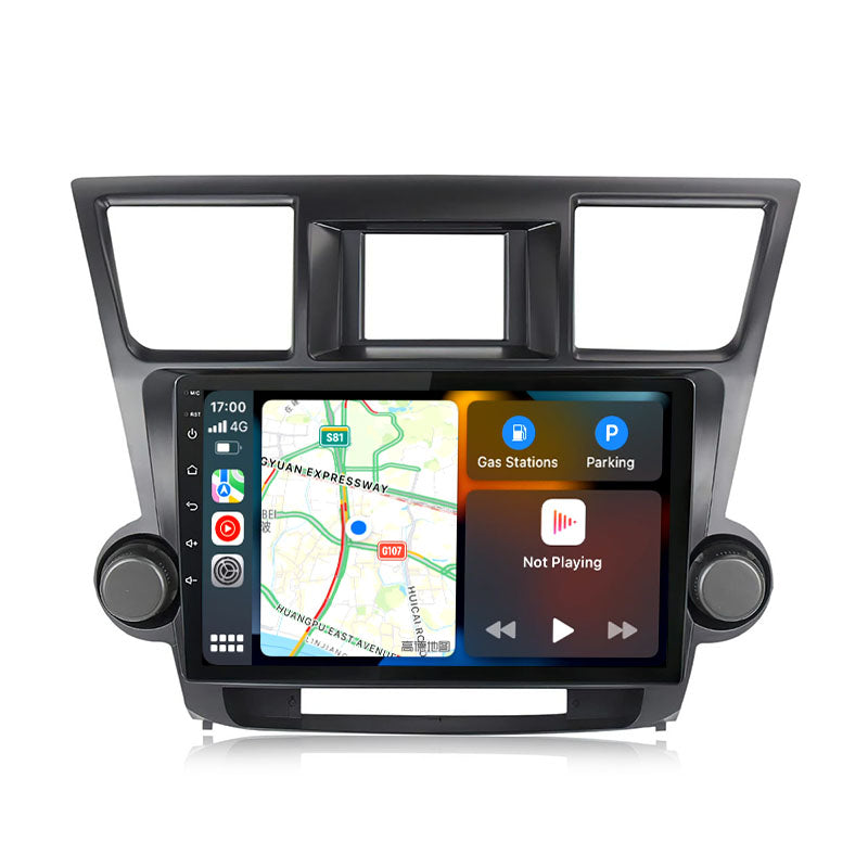 Für 2009-2013 Toyota Highlander 10 Zoll Touchscreen Android 13 Qualcomm Autoradio Apple Carplay Android Auto Wifi GPS Navigation