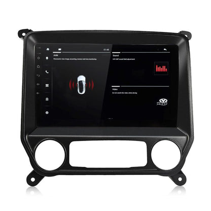 10 inch Touchscreen Android 13 Qualcomm Car Radio Apple Carplay Android Auto Mirrorlink GPS Navigation For 2014-2019 Chevrolet Silverado GMC Sierra