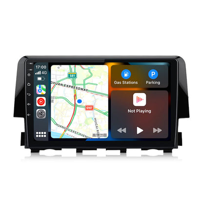 Für 2016-2020 Honda Civic 9 Zoll Touchscreen Android 13 Qualcomm Autoradio Apple Carplay Android Auto Mirrorlink GPS Navigation