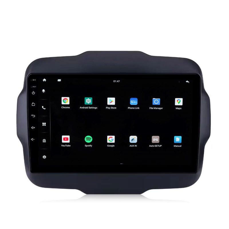 9 inch Android 13 Touchscreen Apple Carplay Android Auto Mirrorlink Bluetooth GPS Navigation For 2015 Jeep Renegade