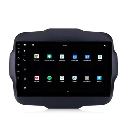 9 inch Android 13 Touchscreen Apple Carplay Android Auto Mirrorlink Bluetooth GPS Navigation For 2015 Jeep Renegade