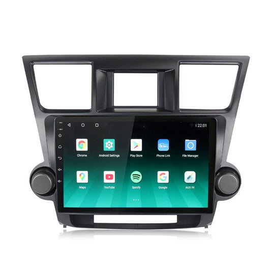 Für 2009-2013 Toyota Highlander 10 Zoll Touchscreen Android 13 Qualcomm Autoradio Apple Carplay Android Auto Wifi GPS Navigation