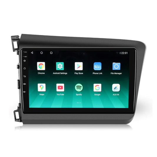 Für  Honda Civic 2012-2015 9 Zoll Touchscreen Android 13 Qualcomm Autoradio Apple Carplay Android Auto Mirrorlink GPS Navigation