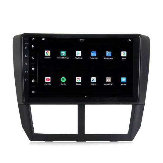 Für 2008-2012 Forester WRX Impreza 9 Zoll Touchscreen Android 13 Qualcomm Autoradio Apple Carplay Android Auto Wifi GPS Navigation
