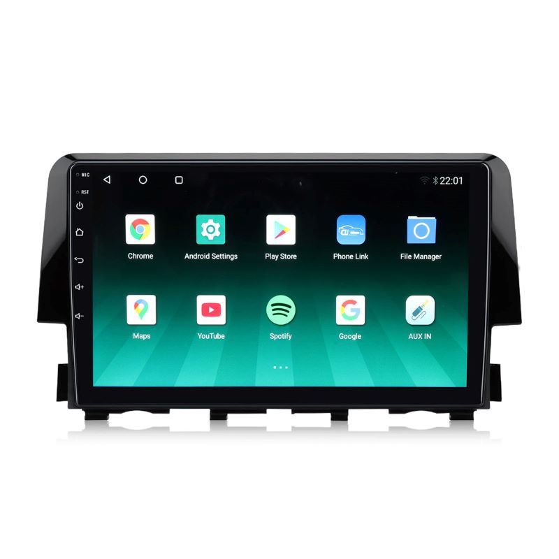 Für 2016-2020 Honda Civic 9 Zoll Touchscreen Android 13 Qualcomm Autoradio Apple Carplay Android Auto Mirrorlink GPS Navigation