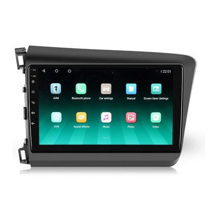 Für  Honda Civic 2012-2015 9 Zoll Touchscreen Android 13 Qualcomm Autoradio Apple Carplay Android Auto Mirrorlink GPS Navigation