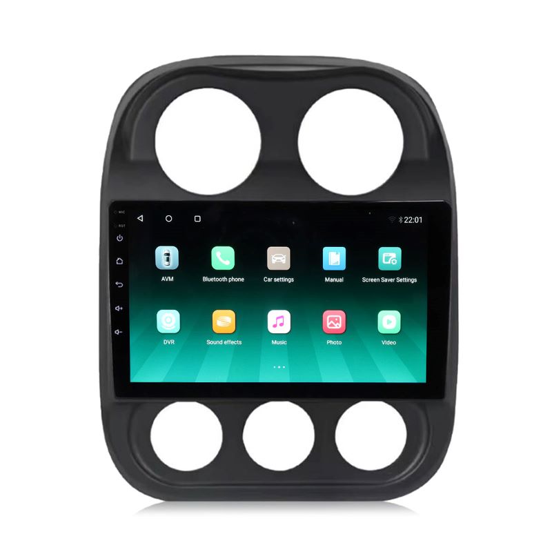 Für 2009-2016 Jeep Compass 10 Zoll Touchscreen Android 13 Qualcomm Autoradio Apple Carplay Android Auto Wifi GPS Navigation