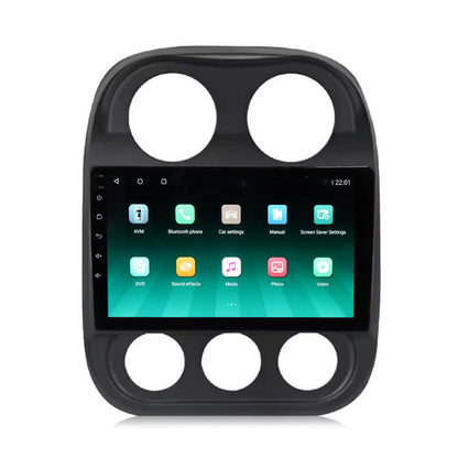 Für 2009-2016 Jeep Compass 10 Zoll Touchscreen Android 13 Qualcomm Autoradio Apple Carplay Android Auto Wifi GPS Navigation