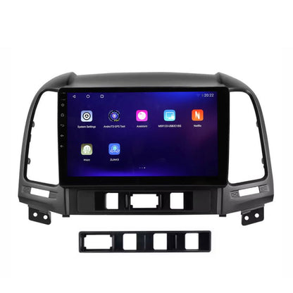 9 inch Android 13 Touchscreen Apple Carplay Android Auto Mirrorlink Bluetooth GPS Navigation For 2006-2012 Hyundai Santa Fe