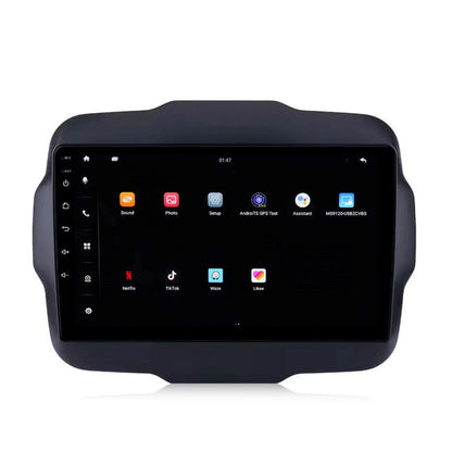 9 inch Android 13 Touchscreen Apple Carplay Android Auto Mirrorlink Bluetooth GPS Navigation For 2015 Jeep Renegade