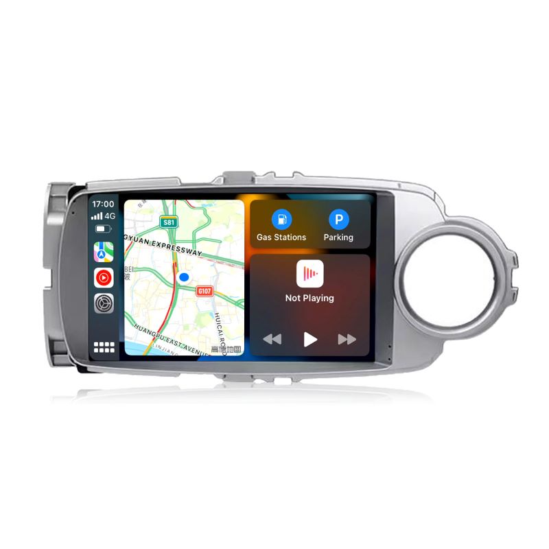 9 inch Android 13 Touchscreen Apple Carplay Android Auto Mirrorlink GPS Navigation For 2012-2017 Toyota Yaris