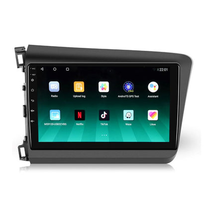 Für  Honda Civic 2012-2015 9 Zoll Touchscreen Android 13 Qualcomm Autoradio Apple Carplay Android Auto Mirrorlink GPS Navigation