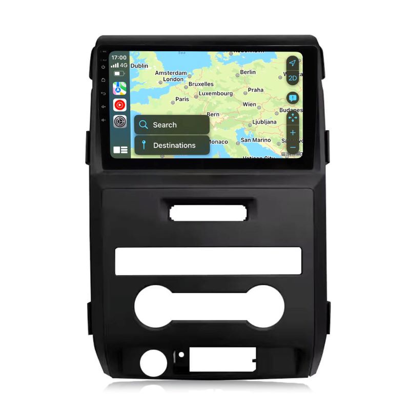 Für  2010 Ford F150 Auto mit hoher Ausstattung LHD Android 13 Qualcomm Autoradio 9 Zoll Touchscreen Apple Carplay Android Auto Mirrorlink GPS Navigation