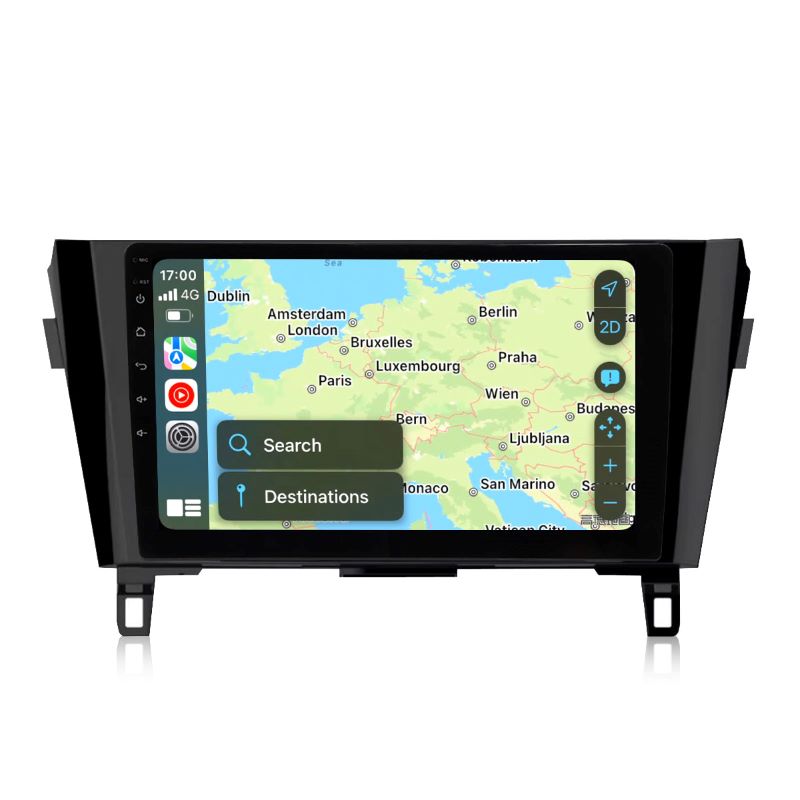 10 inch Android 13 Touchscreen Apple Carplay Android Auto Mirrorlink Bluetooth GPS Navigation For 2014-2015 Nissan X-Trail Qashqai